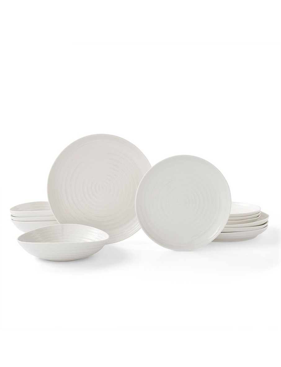 Sophie Conran - White Porcelain Coupe Twelve Piece Set Clearance