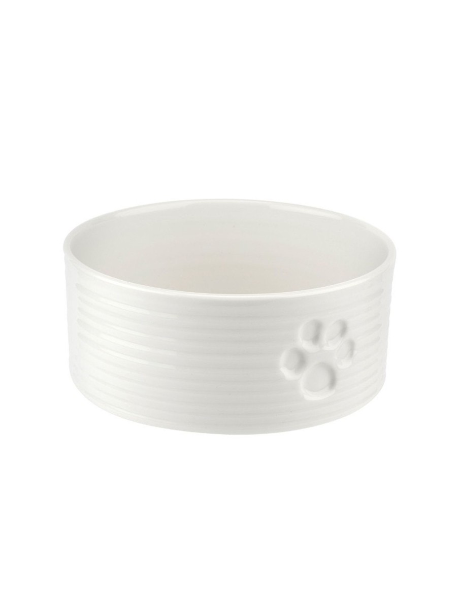 White Porcelain Small Pet Bowl Best