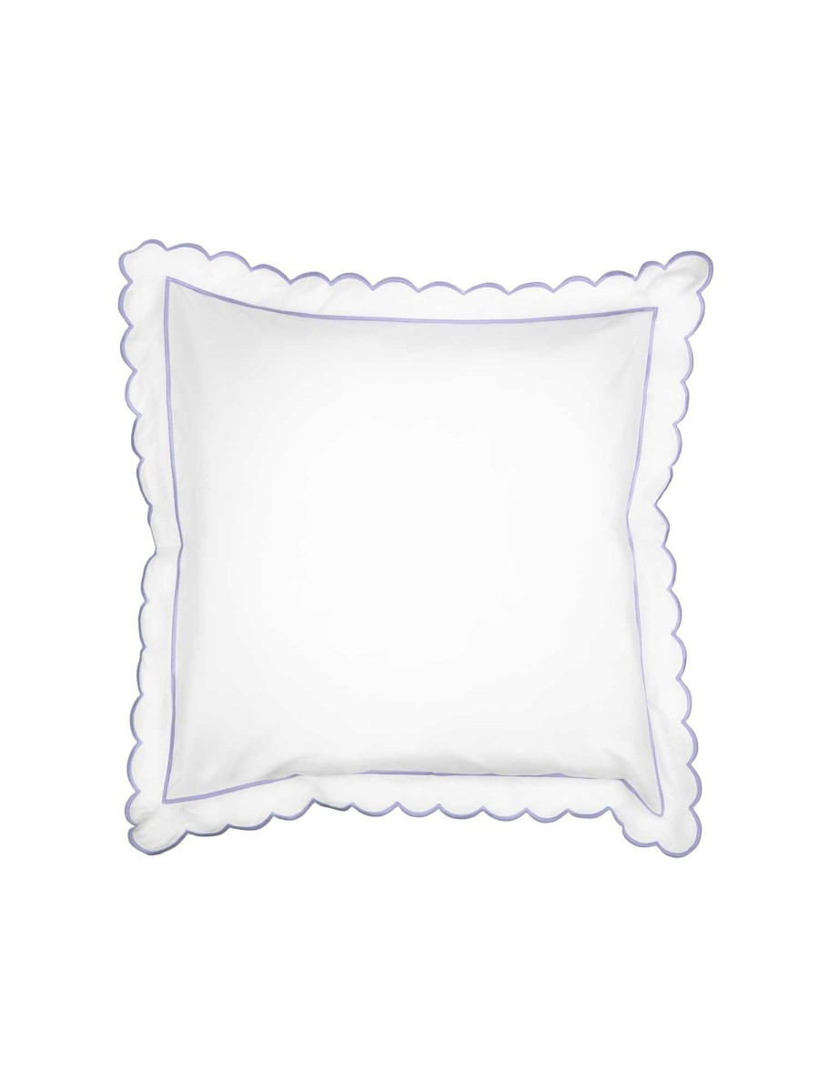 Lilac Scalloped Edge Square Pillowcase Best