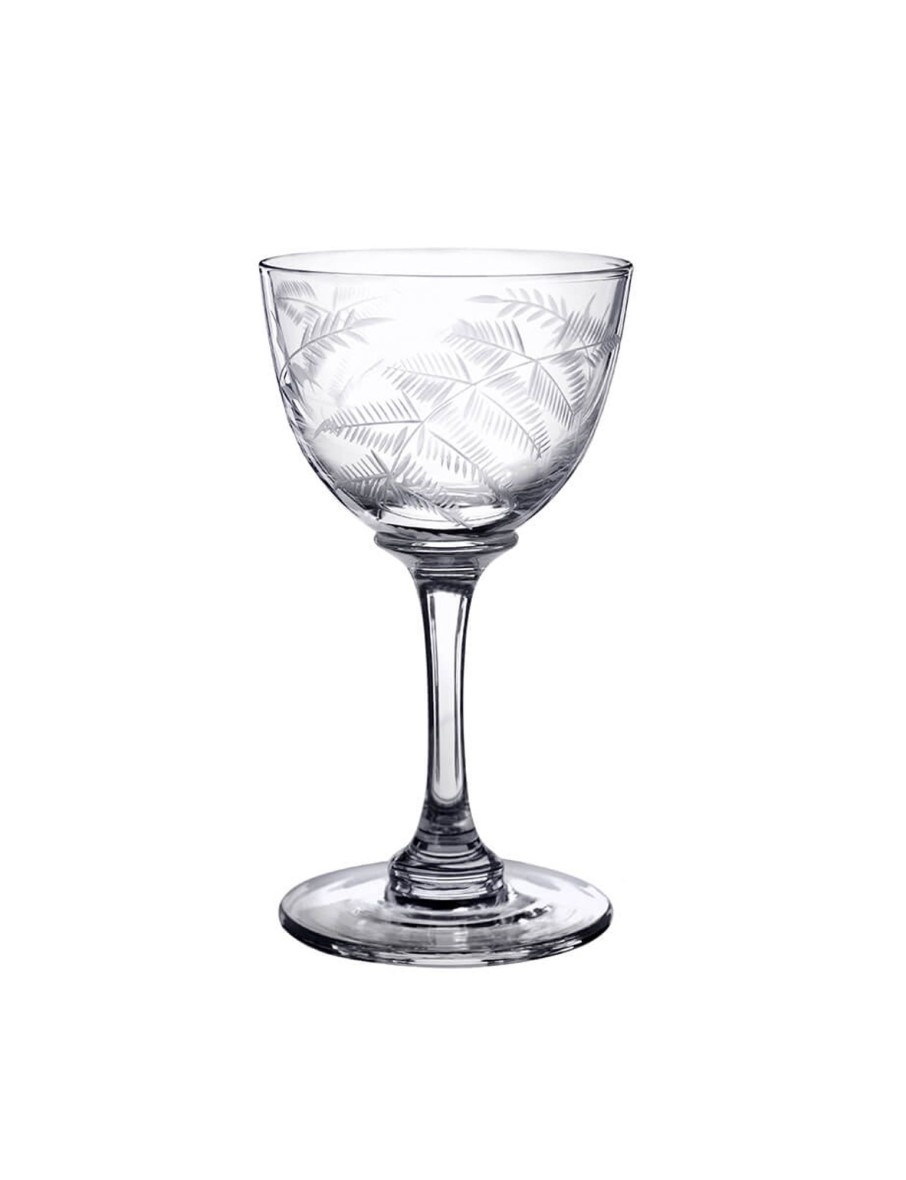 Six Liqueur Glasses With Ferns Design Online