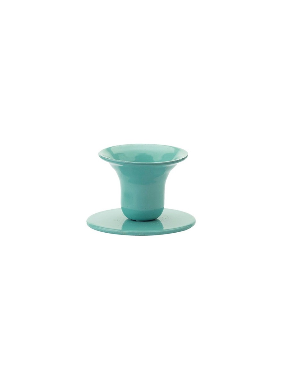 The Bell Candle Holder - Turquoise Hot