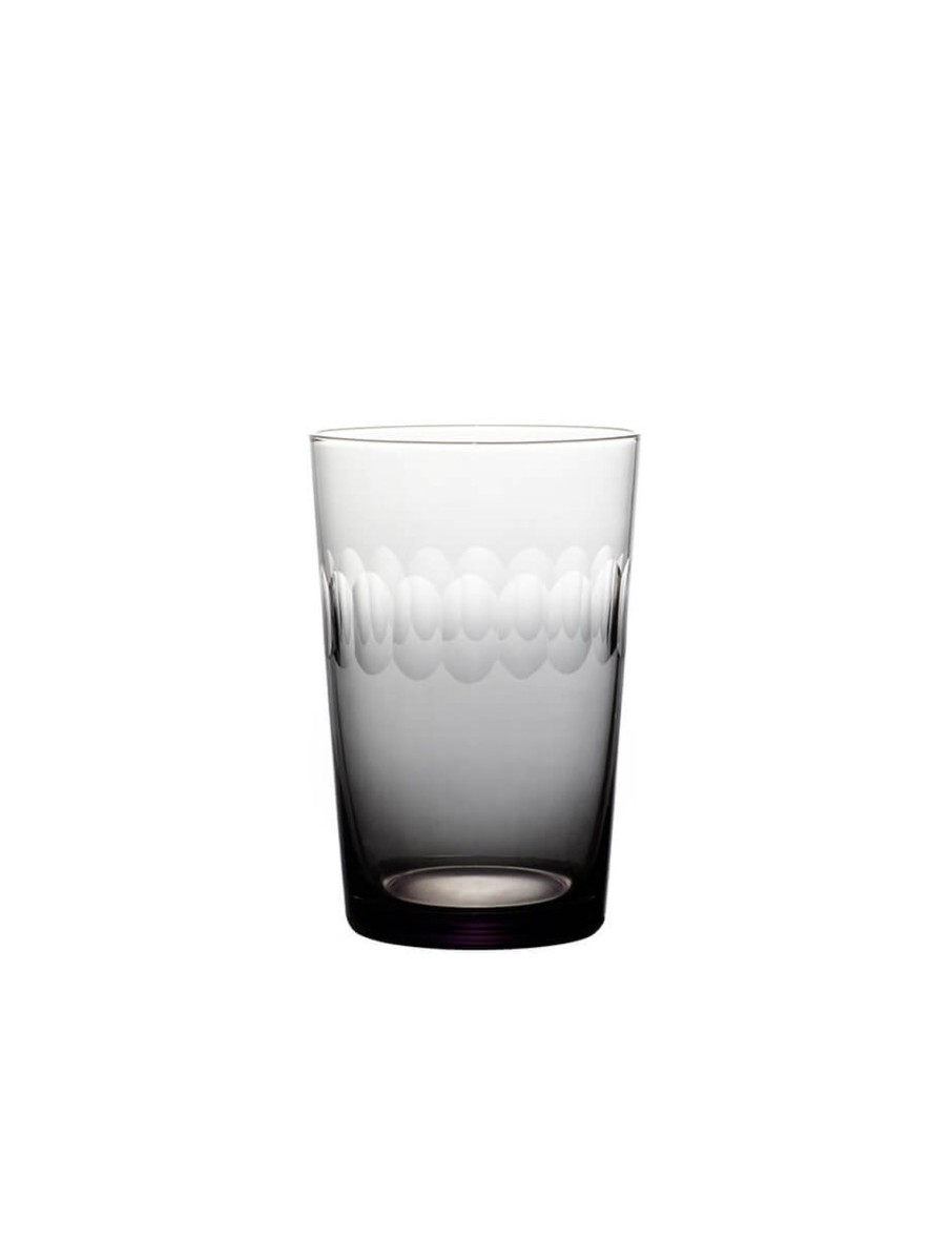 Four Smoky Tumblers With Lens Design Hot