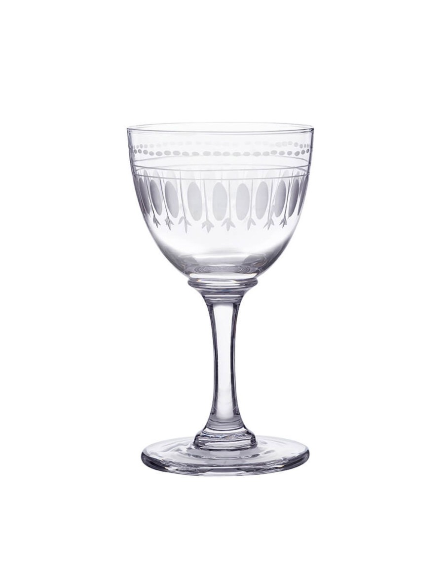 Six Liqueur Glasses With Ovals Design Online