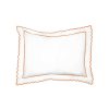 Orange Scalloped Edge Oxford Pillowcase New