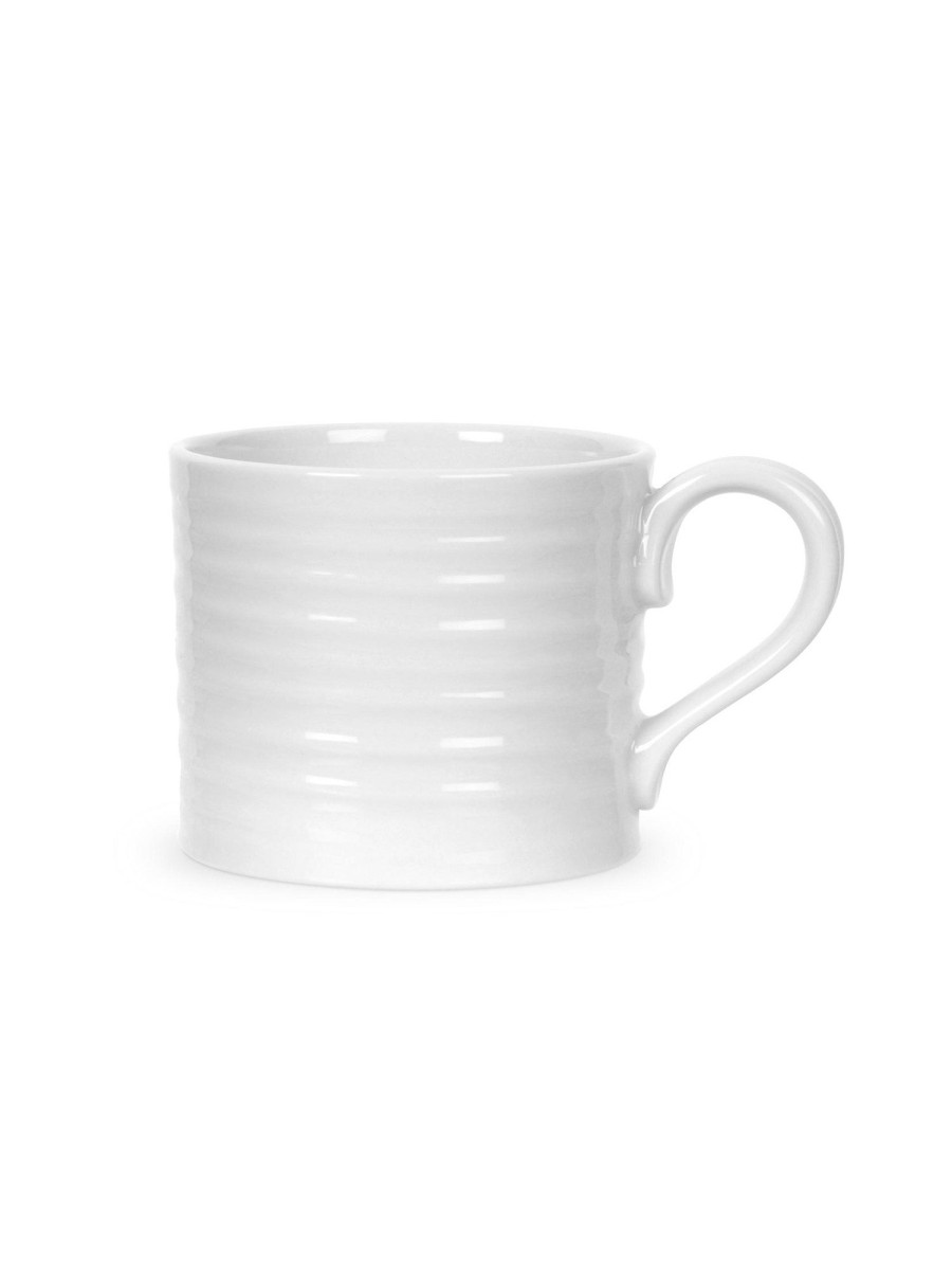 White Porcelain Short Mugs- Set Of Four Wholesale