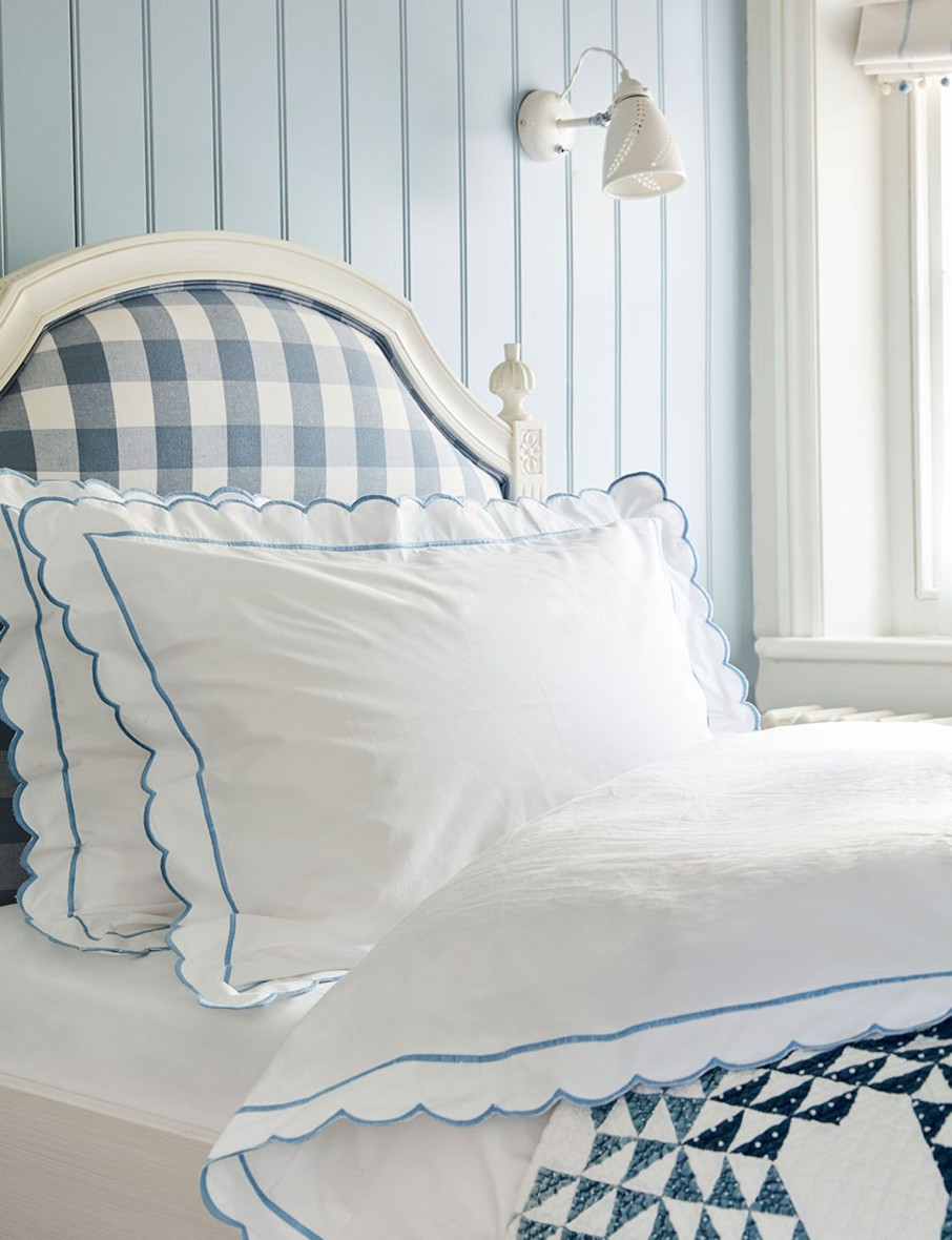 Sophie Conran - Blue Scalloped Bed Linen Collection Online