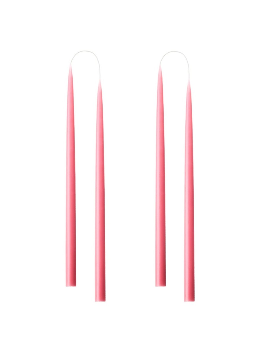 Hand Dipped Taper Candles 35Cm - 4 Per Gift Box - Pastel Rose Wholesale