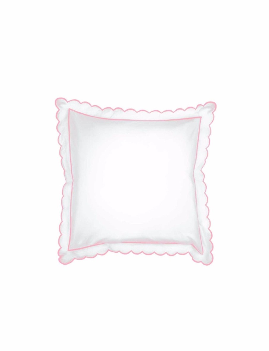 Pink Scalloped Square Pillowcase Best