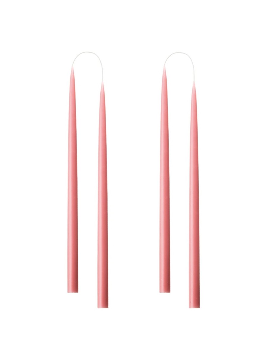 Hand Dipped Taper Candles 35Cm - 4 Per Gift Box - Dark Old Rose Online