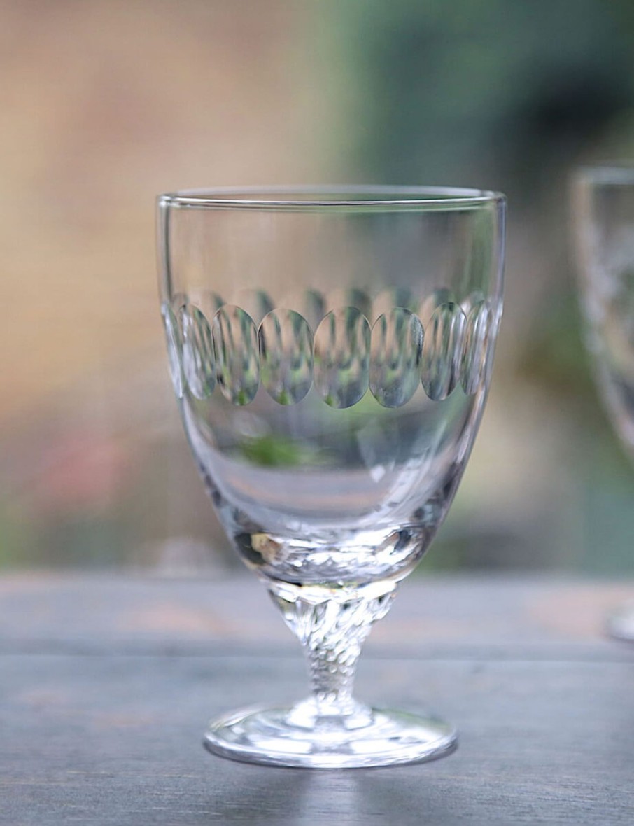 Six Bistro Glasses With Lens Design Online