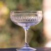 Four Cocktail Glasses With Ovals Design New