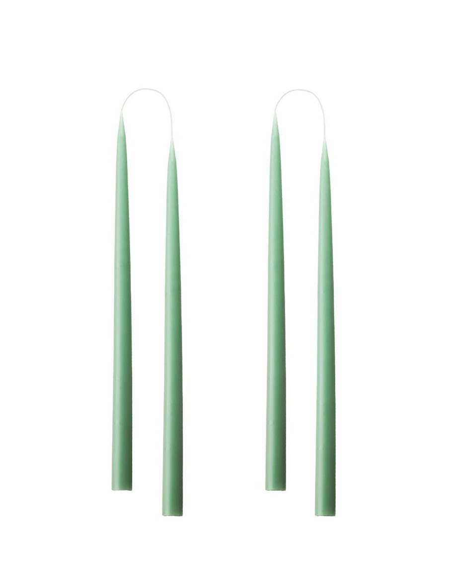 Hand Dipped Taper Candles 35Cm - 4 Per Gift Box - Dark Reseda Green Online