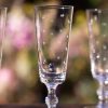 Four Champagne Flutes With Stars Design Clearance