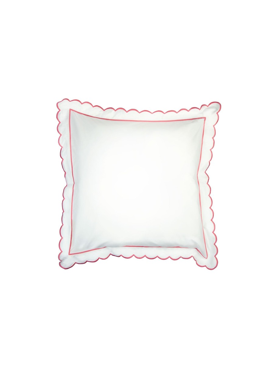 Coral Scalloped Square Pillowcase Wholesale