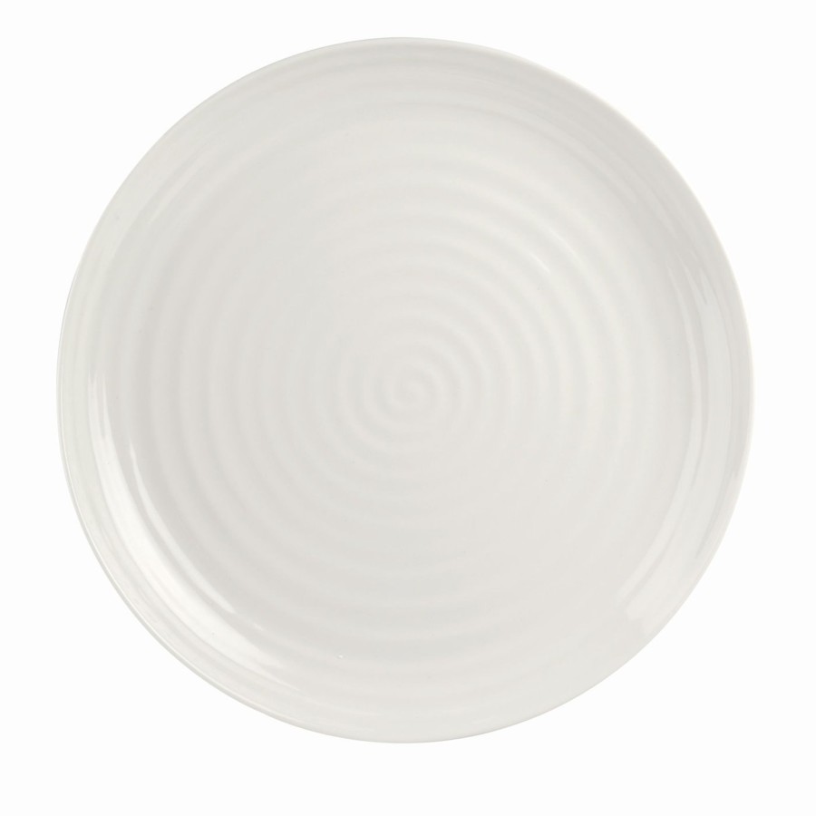 White Porcelain Coupe Dinner Plate - Set Of Four Wholesale