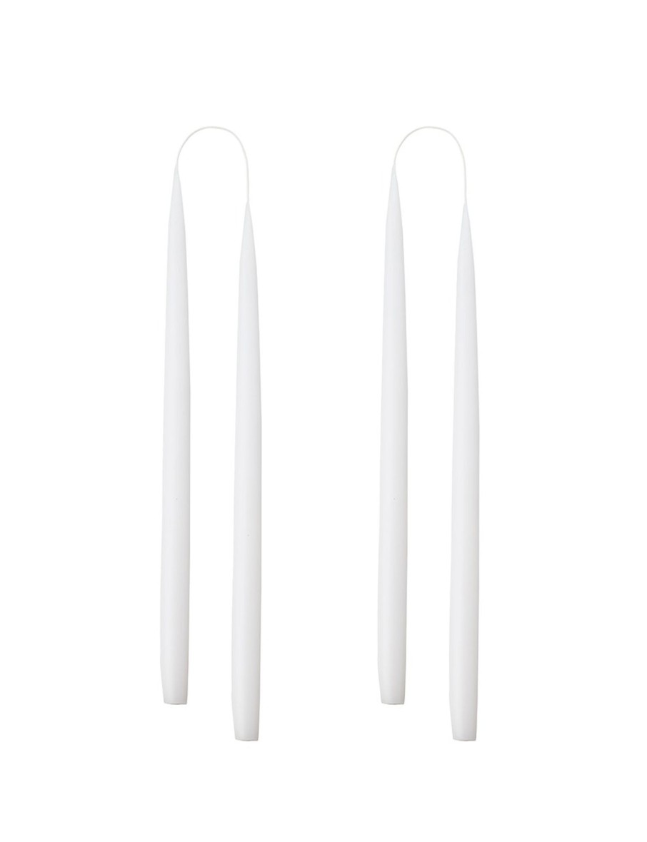 Hand Dipped Taper Candles 35Cm - 4 Per Gift Box - White Clearance