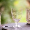 Six Bistro Glasses With Spears Design Wholesale