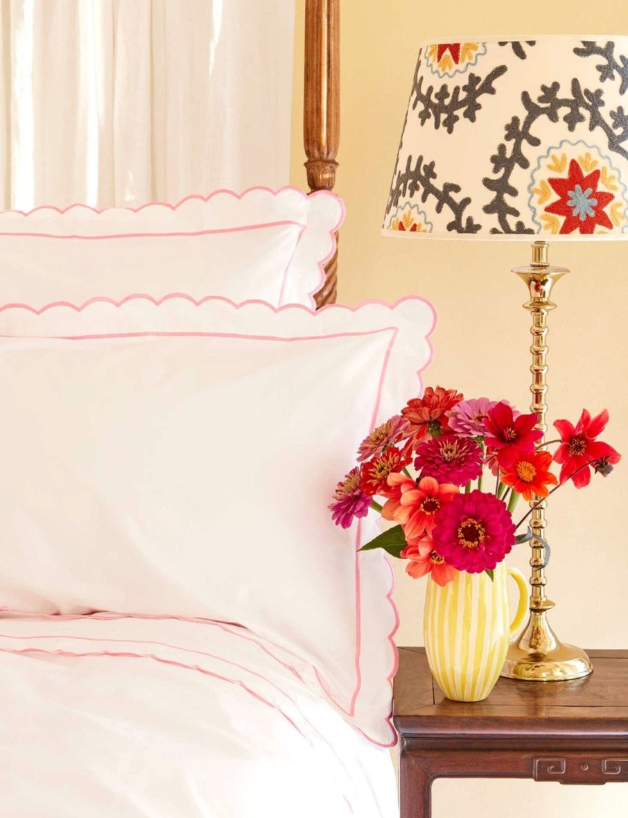 Pink Scalloped King Size Duvet Cover Online