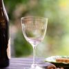 Six Wine Glasses With Spears Design Online