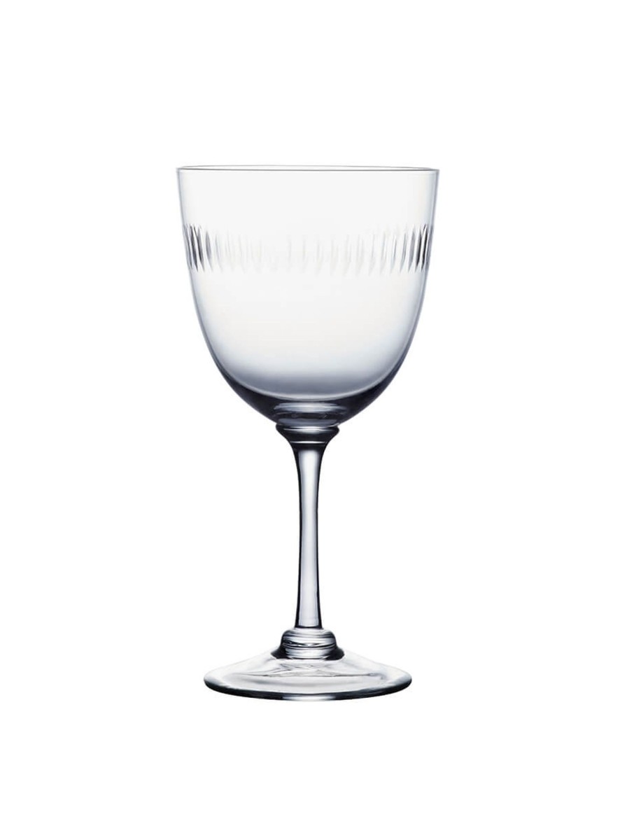 Six Wine Glasses With Spears Design Online