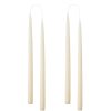 Hand Dipped Taper Candles 35Cm - 4 Per Gift Box - Off White New