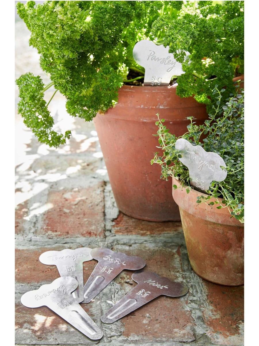 Galvanised Herb Labels Best