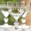 Four Wine Goblets With Lens Design Clearance